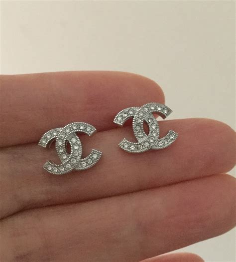 sterling silver chanel earrings cheap|genuine chanel earrings.